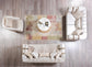 Anatnas Ivory Velvet Sofa 89" & Loveseat 69"