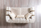 Anatnas Ivory Velvet Sofa 89" & Loveseat 69"