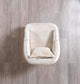 Anatnas Ivory Velvet Sofa 89" & Loveseat 69"