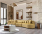 Anel Mustard Boucle 3-Piece Curved 145" Sectional
