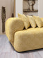 Anel Mustard Boucle 3-Piece Curved 145" Sectional
