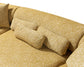 Anel Mustard Boucle 3-Piece Curved 145" Sectional