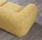 Anel Mustard Boucle 3-Piece Curved 145" Sectional