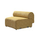 Anel Mustard Boucle 3-Piece Curved 145" Sectional
