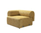 Anel Mustard Boucle 3-Piece Curved 145" Sectional