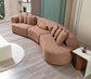 Anel Orange Boucle 3-Piece Curved 145" Sectional