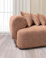 Anel Orange Boucle 3-Piece Curved 145" Sectional