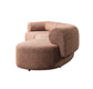 Anel Orange Boucle 3-Piece Curved 145" Sectional