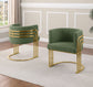 420CS Teddy fabric Barrel chair with Gold base
