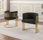 420CS Teddy fabric Barrel chair with Gold base
