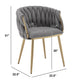 7-562CS Braided Barrel Chairs with Boucle Fabric (3 Colors)