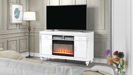 Gnilrets Fire Place in White