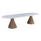 Ihsir Rope Dining Table and Xirtaeb Velvet Side Chair