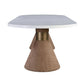 Ihsir Rope Dining Table and Xirtaeb Velvet Side Chair