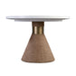 Ihsir Rope Dining Table and Xirtaeb Velvet Side Chair