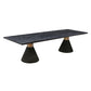 Ihsir Rope Dining Table and Xirtaeb Velvet Side Chair