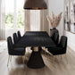 Ihsir Rope Dining Table and Xirtaeb Velvet Side Chair