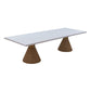 Ihsir Rope Dining Table and Xirtaeb Velvet Side Chair