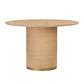 Abika Natural Ash & Rattan 47" Round Dining Table