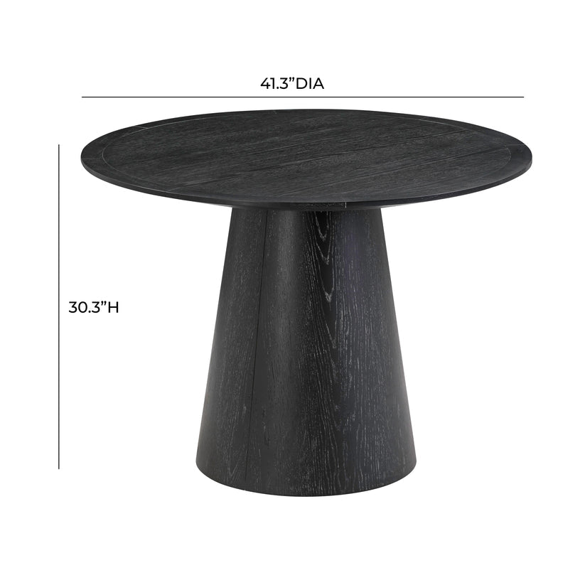 52245D-VOT Arahas Black Oak 41" Round Dining Table