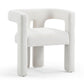 Enaols Bone White Upcycled Fabric Chair