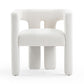 Enaols Bone White Upcycled Fabric Chair