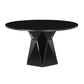 Siri Glass 56" Round Dining Table and Occor Performance Boucle Dining Chair