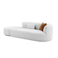 Elkcif Grey Velvet 2-Piece Chaise Modular Sofa