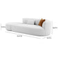 Elkcif Grey Velvet 2-Piece Chaise Modular Sofa