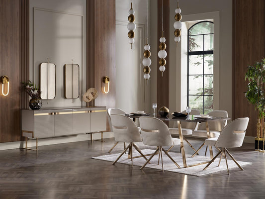 Acinorev Dinning Set With 4 Chairs