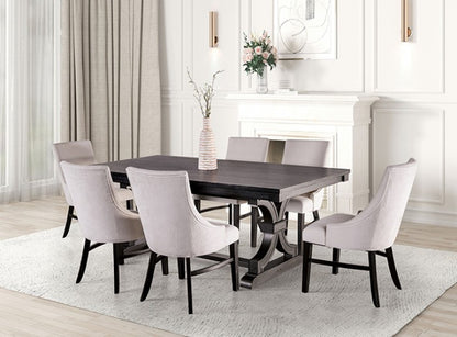 Tropsog Dining Table with 6 Chairs