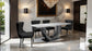 30033MF Avonatrop Dining Table and 6 Chairs Silver