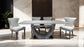 30033MF Avonatrop Dining Table and 6 Chairs Silver