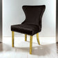 30033MF Avonatrop Dining Table and 6 Chairs Gold