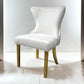 30033MF Avonatrop Dining Table and 6 Chairs Gold