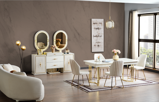 Lesram Diningroom ( Dining Table & 6 Dining Chair)