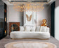 Alle Ivory Boucle 106" Chaise Lounge