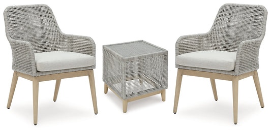 Ashley Express - Seton Creek 2 Outdoor Chairs with End Table