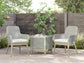 Ashley Express - Seton Creek 2 Outdoor Chairs with End Table