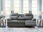 Side-Swipe REC Sofa w/Drop Down Table