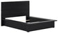 Londer Queen Panel Bed with Mirrored Dresser and Nightstand