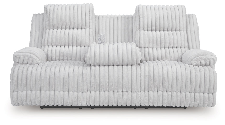 Rhines Falls REC PWR Sofa w/Drop Down Table