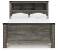 Frandern Full Bookcase Panel Bed with Storage