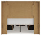 Lawroy Full Panel Storage Bed with Mirrored Dresser, Chest and Nightstand