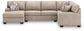 Newellen 3-Piece Sectional with Chaise