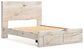 Lawroy Queen Panel Storage Bed with Mirrored Dresser, Chest and Nightstand