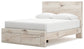 Lawroy Queen Panel Storage Bed with Mirrored Dresser, Chest and Nightstand