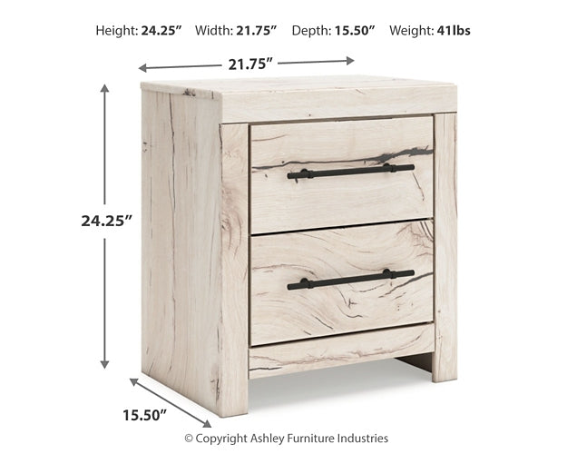 Lawroy Queen Panel Storage Bed with Mirrored Dresser, Chest and Nightstand