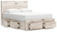 Lawroy Queen Panel Storage Bed with Mirrored Dresser and Chest