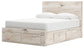 Lawroy Queen Panel Storage Bed with Mirrored Dresser and Chest